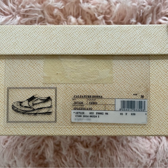 💯 PRADA Black Patent Leather Loafers Size 38 - Picture 7 of 14